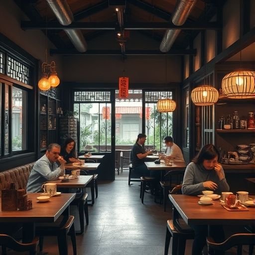 深圳宝安茶肆温馨场景