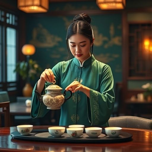 茶艺师表演