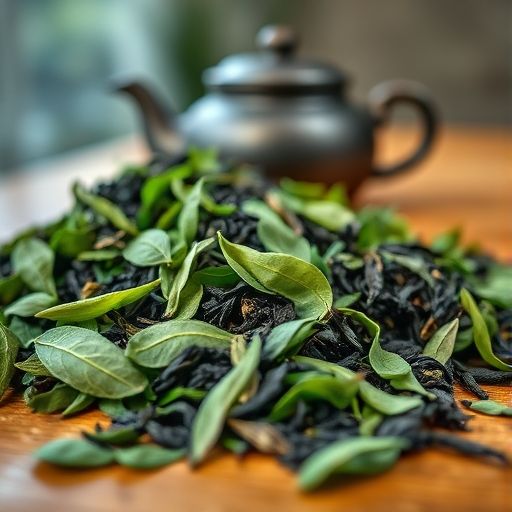 多种新鲜茶叶展示