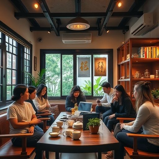 深圳上课喝茶资源群聚会场景