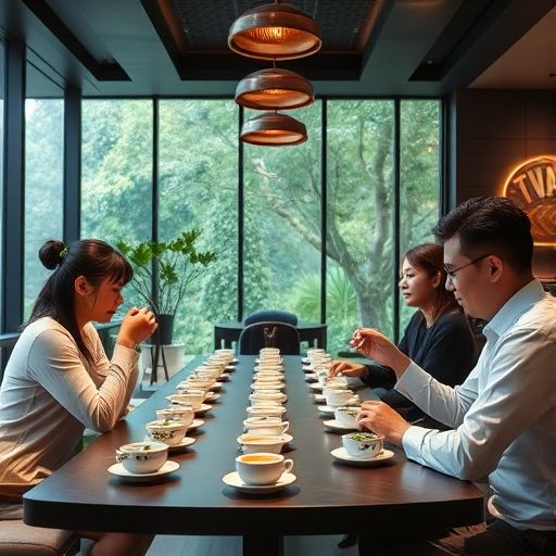 天河茶肆品茶场景