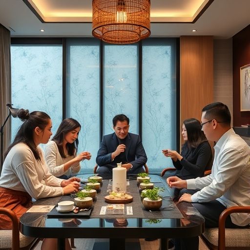 广州朋友聚会品茶场景