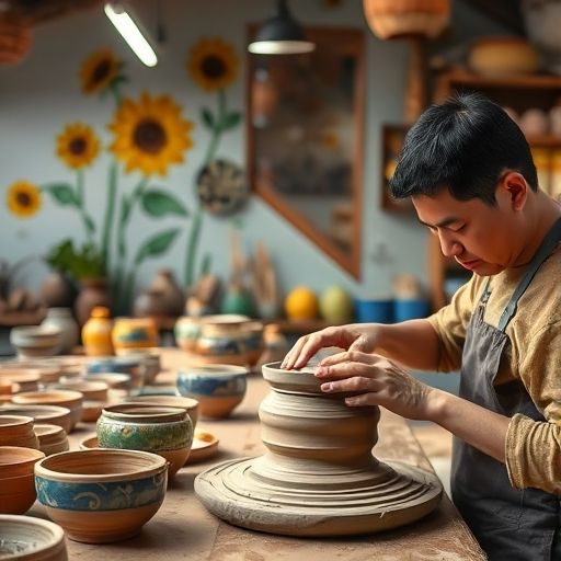 佛山陶瓷工坊制作场景
