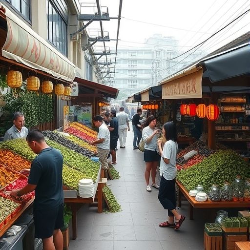 广州茶叶市场实景