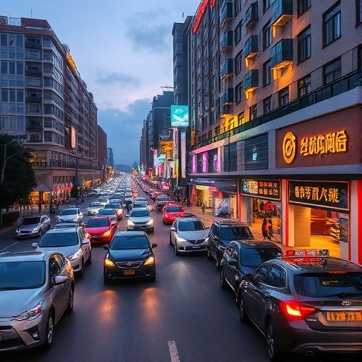 机场路夜景