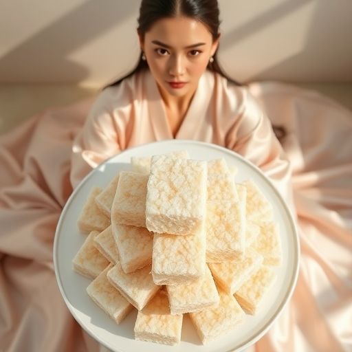 茶室内的精美点心摆盘