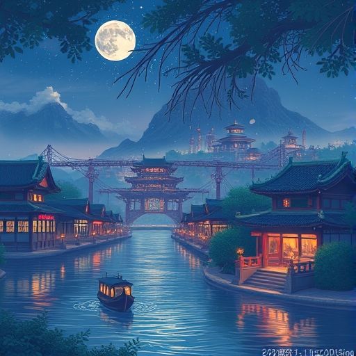 佛山夜市的热闹场景