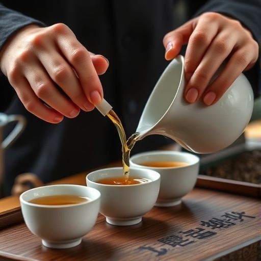 茶艺师冲泡茶叶