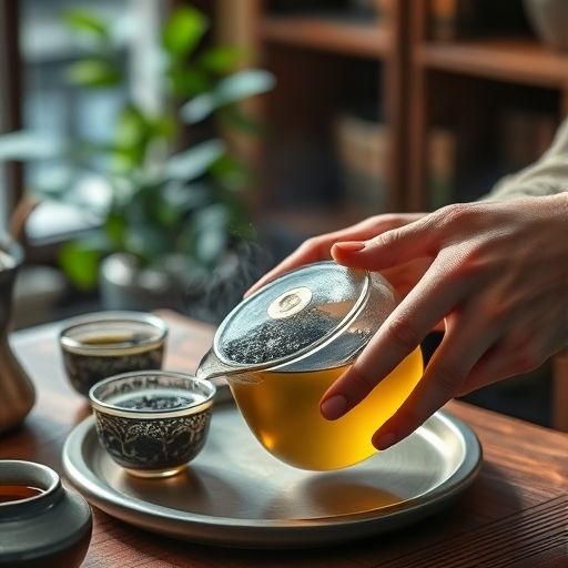 茶艺师冲泡茶叶