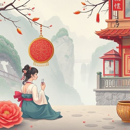 迎客茶的精致摆盘，画面温暖治愈