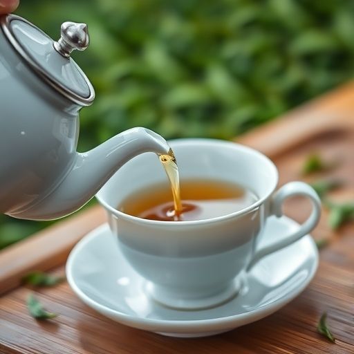 高端嫩茶泡茶场景