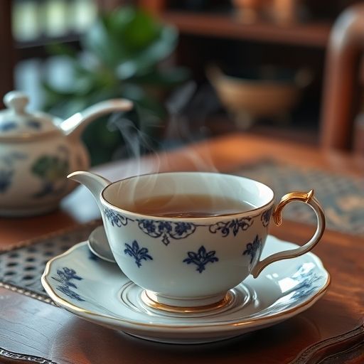 广州茶具与热茶