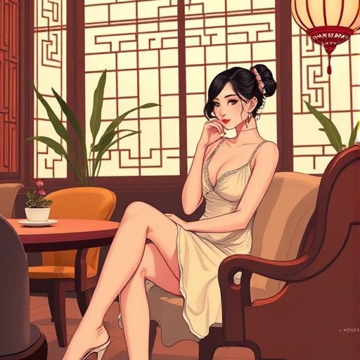 复古风格的休息区