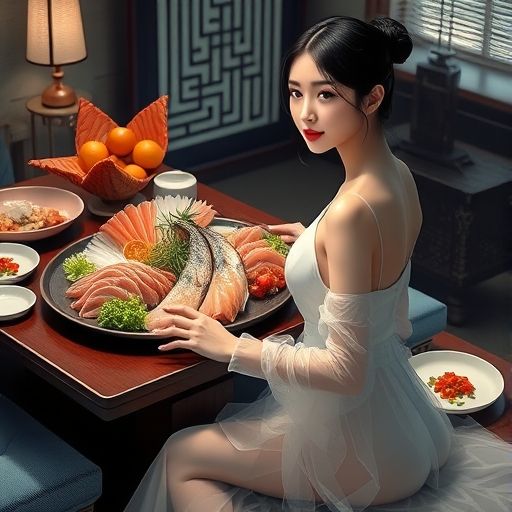 顺德鱼生的诱人呈现