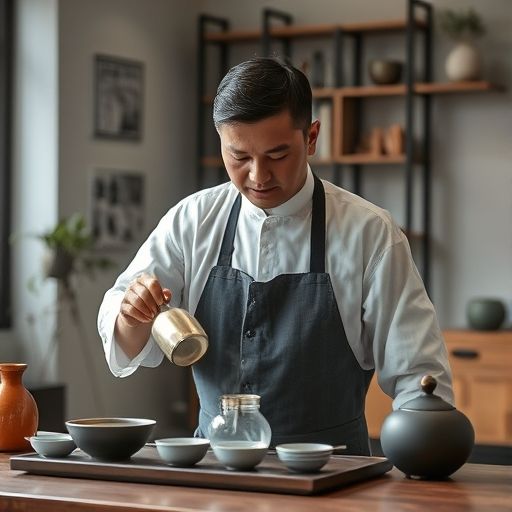广州品茶大选工作室茶艺师泡茶