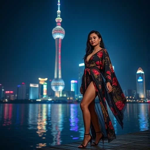 广州塔夜景
