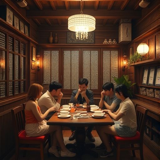 茶肆内部氛围