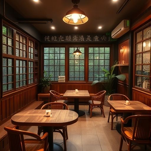 龙华茶肆内部