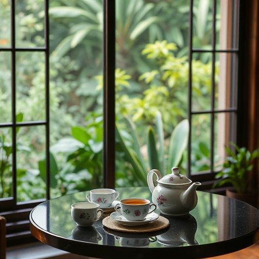 深圳高端品茶会所窗外自然景观