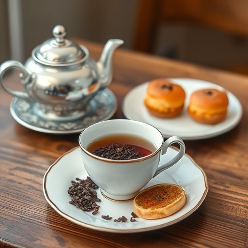 高端茶工作室的茶具与茶点搭配