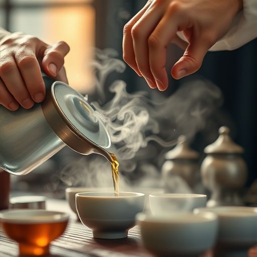 茶艺师冲泡茶叶