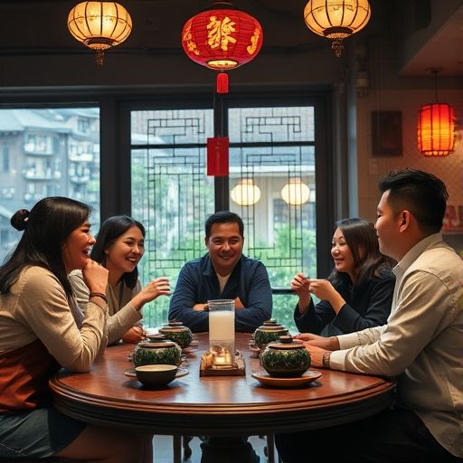广州茶肆社交场景