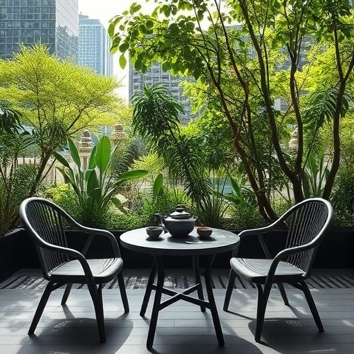 户外品茶场景