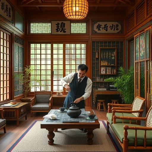 茶肆隐茶室内部