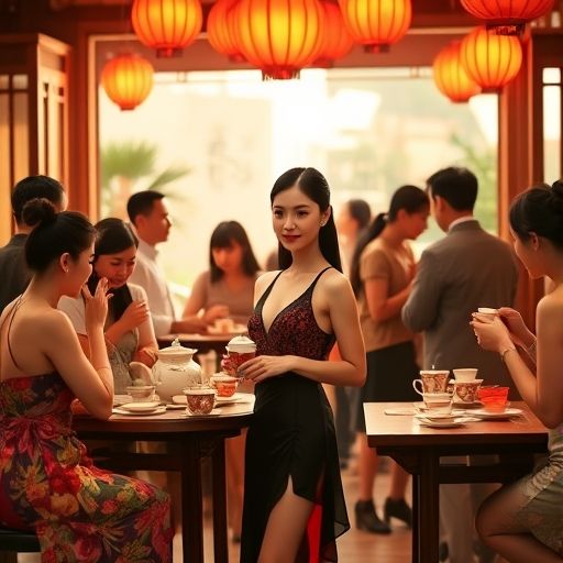 广州喝茶工作室举办的文化活动场景