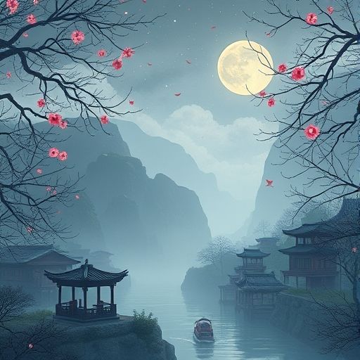 深圳夜晚街头霓虹闪烁