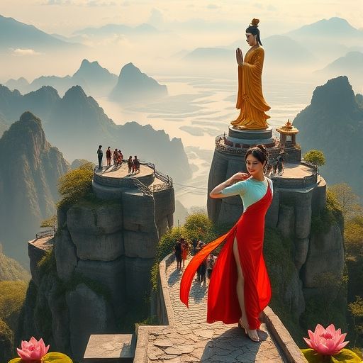 莲花山望海观音