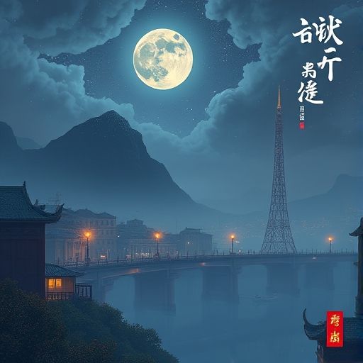 隐藏在夜色中的广州水疗会所外景