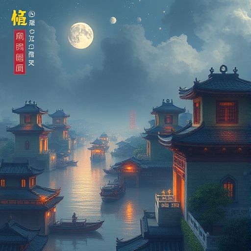 广州白云区夜晚鸟瞰，灯火璀璨