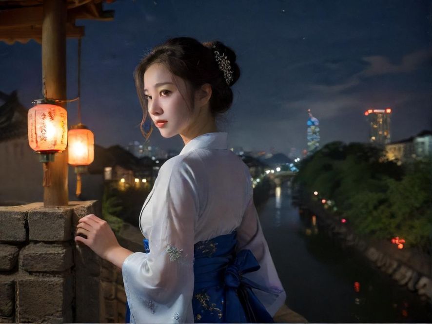 深圳璀璨夜景，霓虹闪烁，仿佛在召唤着夜的探险者。