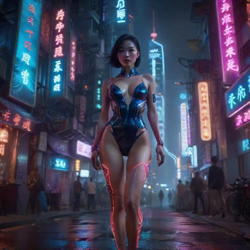 上海繁华的夜景，高楼林立，霓虹闪烁，充满都市的魅力