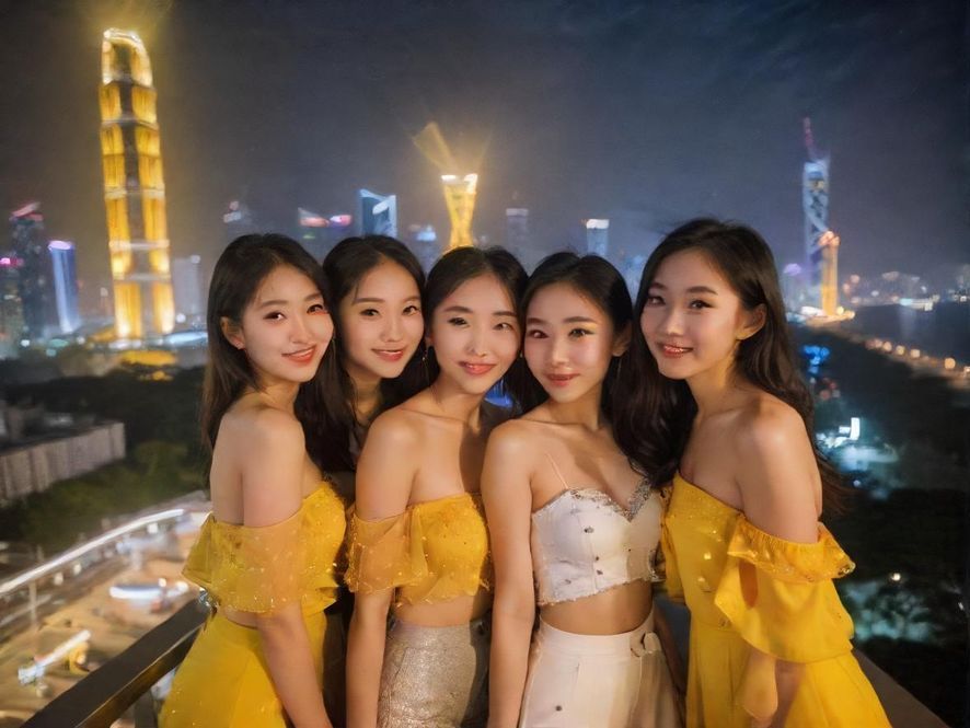 深圳湾夜跑活动掠影