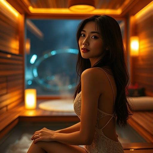 总统大酒店御池夜场桑拿休息区实景图