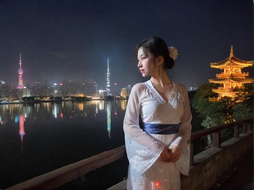 夜场会所门口，霓虹灯光闪烁，暗示着娱乐与探索。
