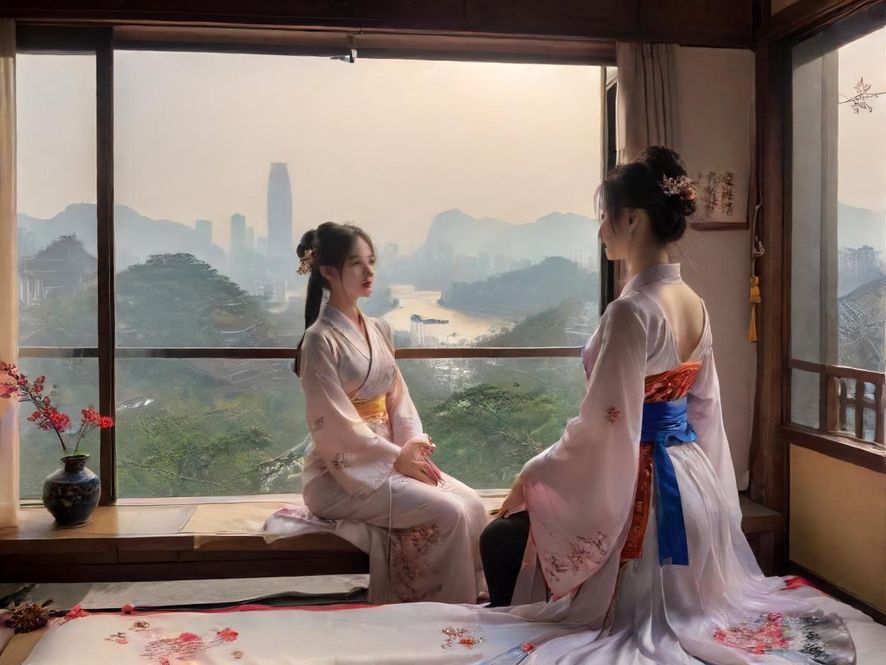 一个现代且奢华的桑拿房，木质结构，蒸汽氤氲，营造出极致放松的氛围。
