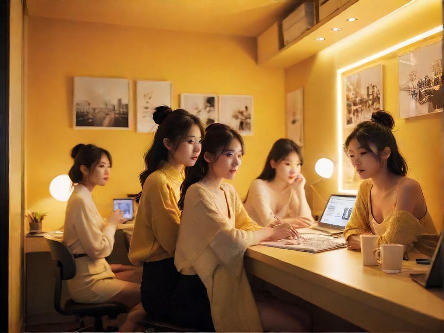 花社区开课学习场景氛围图