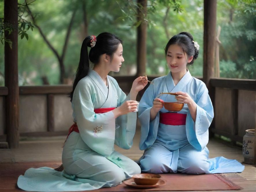 广州隐藏茶社一角