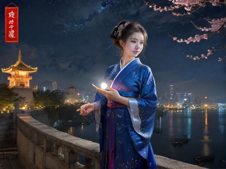 广州夜色都市景致