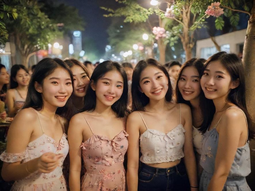 广州花社区朋友聚会欢乐瞬间