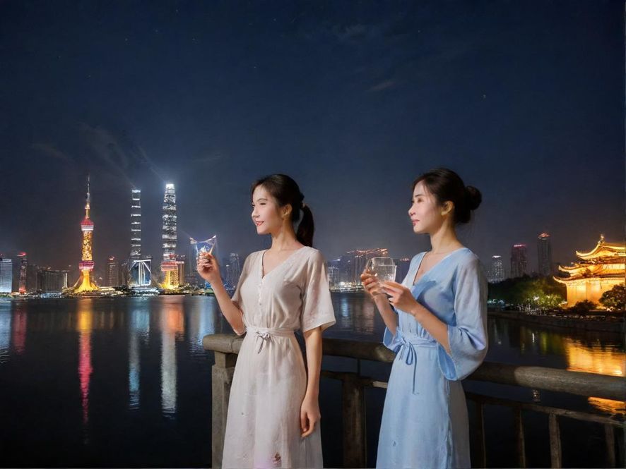 深圳某休闲会所的隐蔽入口夜景