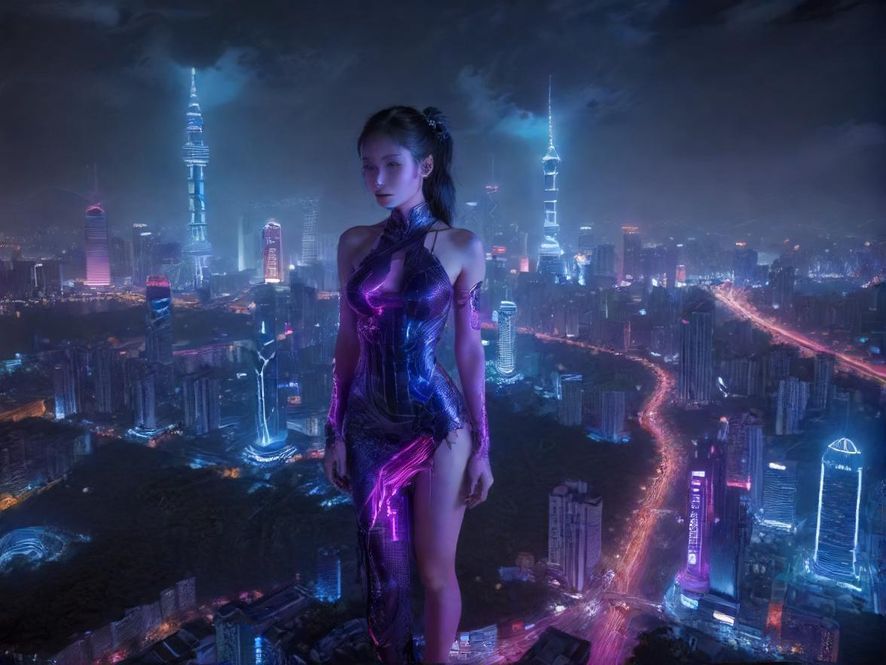 深圳罗湖璀璨夜景
