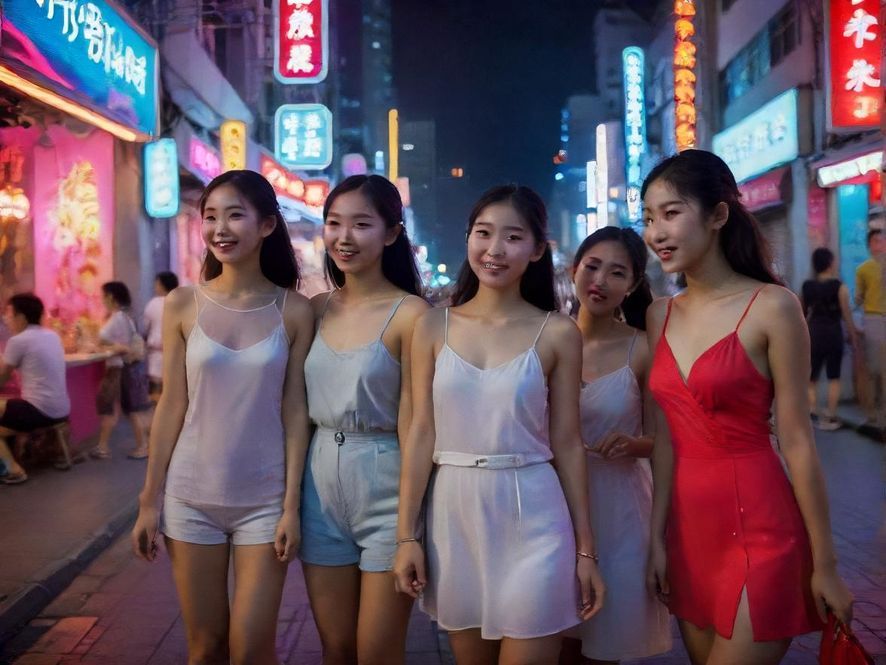 深圳夜生活街头风光