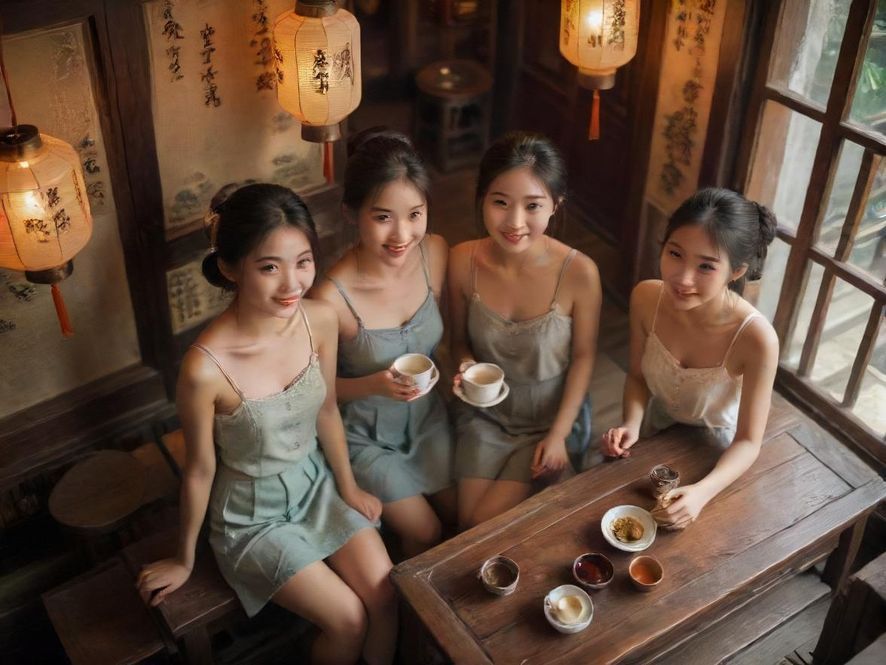 广州喝茶茶室温馨环境展示