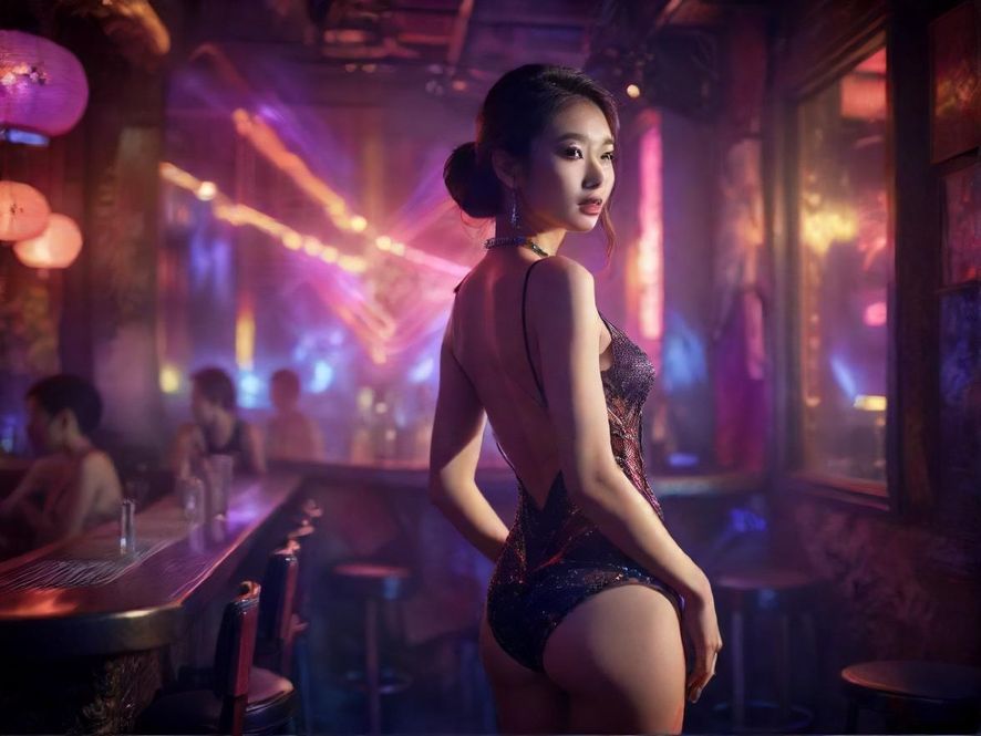 夜场娱乐炫彩氛围展示