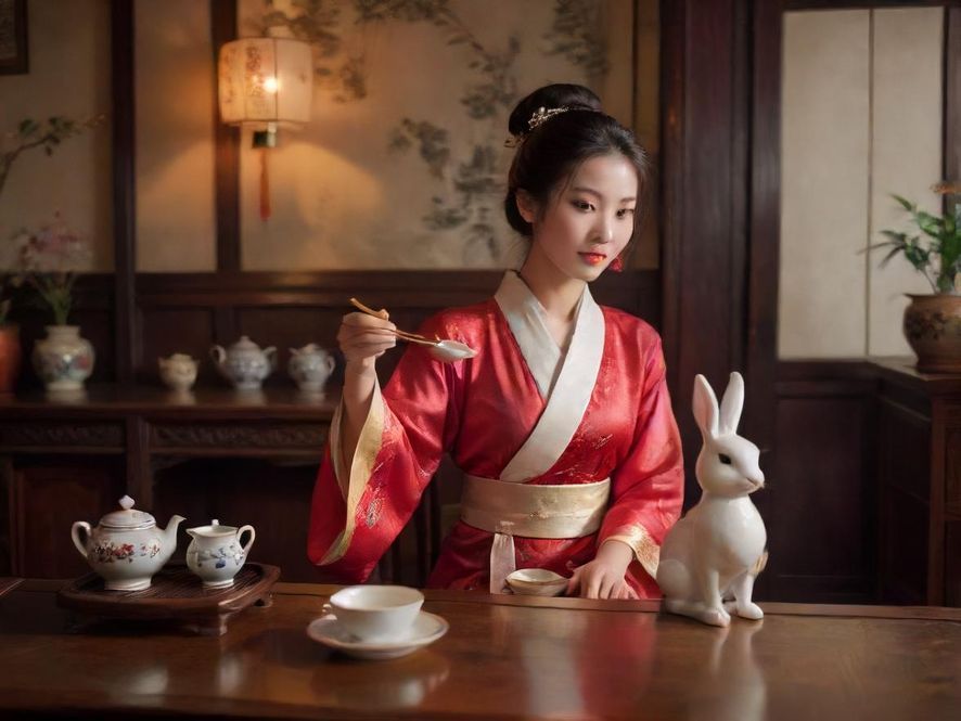 广州隐藏茶社的茶艺表演瞬间