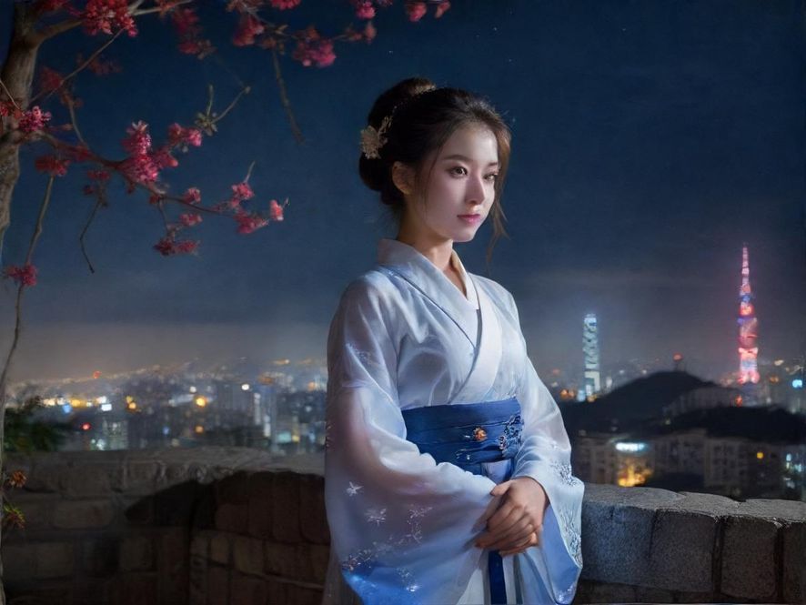 深圳夜生活璀璨灯光